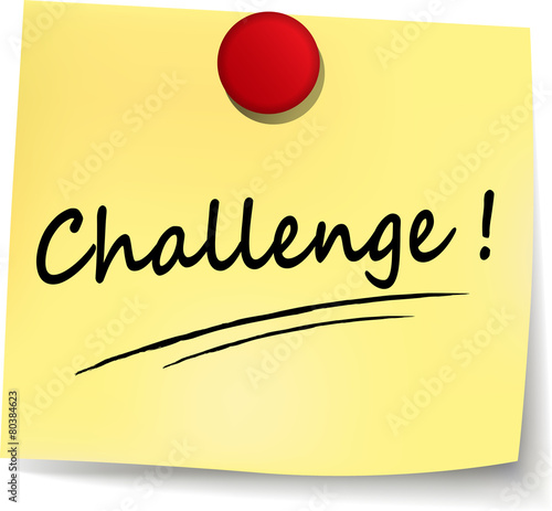 challenge yellow note