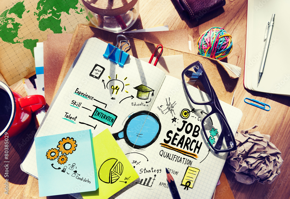 Job Search Application Career Planning Woring Concept Job Search Application Career Planning Woring Concept