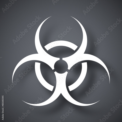 Vector biohazard sign or icon