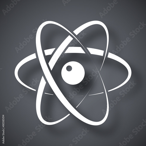 Vector atom model icon