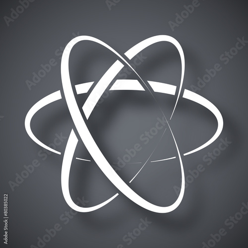 Vector atom icon