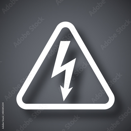 Vector high voltage sign