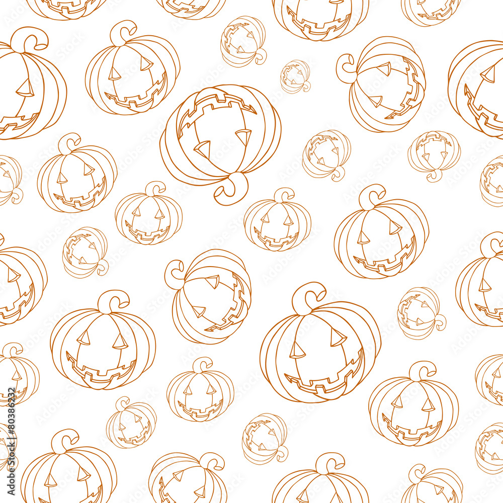 Seamless pattern with pumpkins Seamless pattern with pumpkins