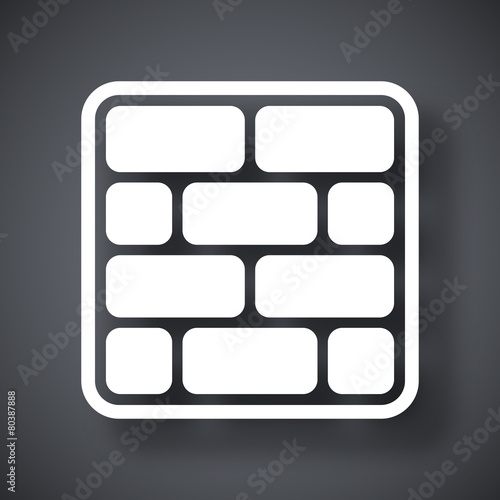 Vector brick wall icon