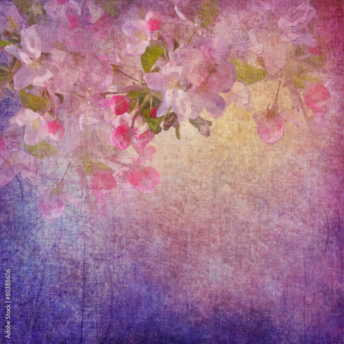 Fototapeta Naklejka Na Ścianę i Meble -  Painting style floral art