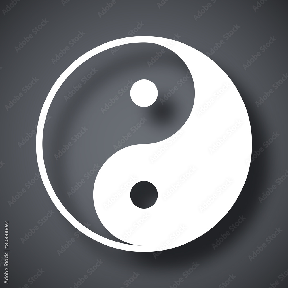 Vector yin and yang symbol Vector yin and yang symbol