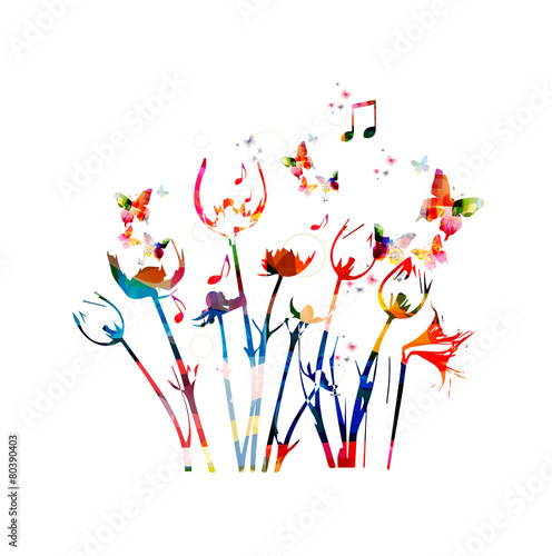 Colorful floral design