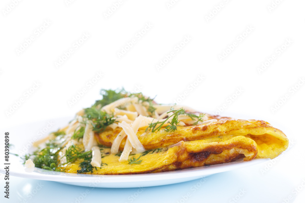 scrambled eggs with fresh herbs