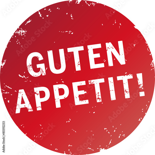 Button Stempel Guten Appetit