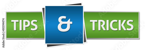 фотографія Tips And Tricks Green Blue Horizontal