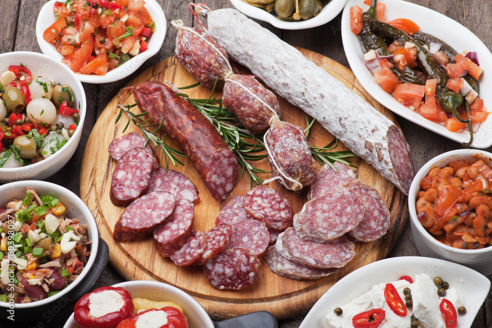 Tapas or antipasto food Tapas or antipasto food
