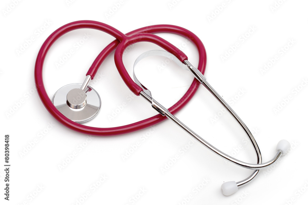 stethoscope on the white background stethoscope on the white background