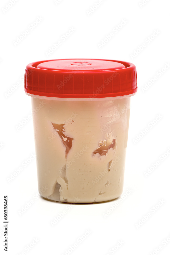 container for analysis on the white background container for analysis on the white background