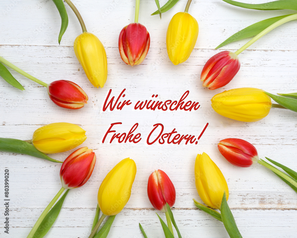 Frohe Ostern wünschen! Stock-Foto | Adobe Stock
