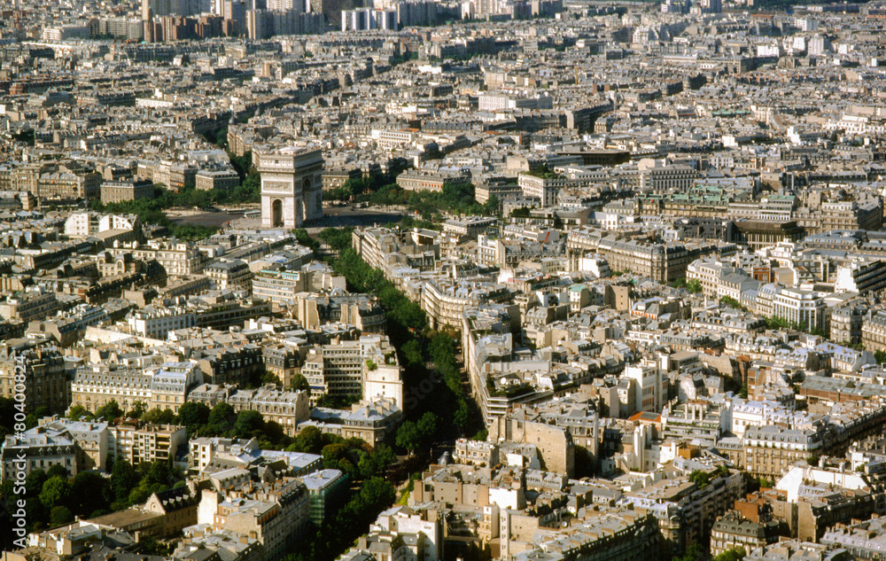 Paris, l'arc de Triomphe