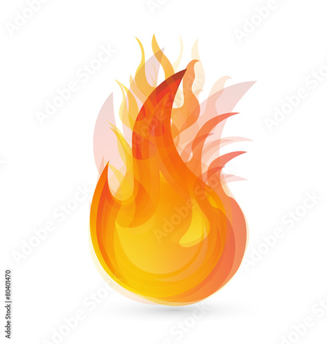 Flames and fire logo vector