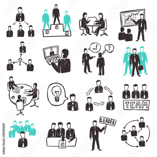 Teamwork Icons Set