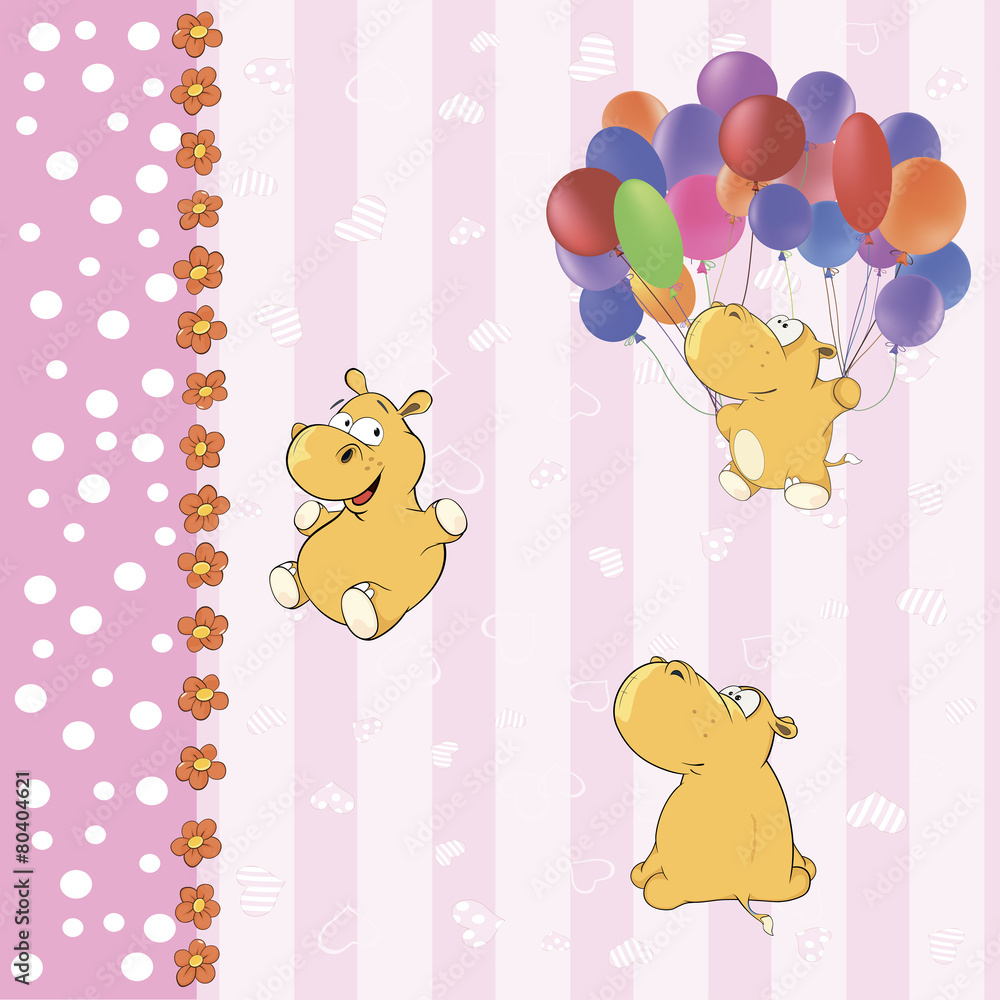 wallpaper with little hippos wallpaper with little hippos