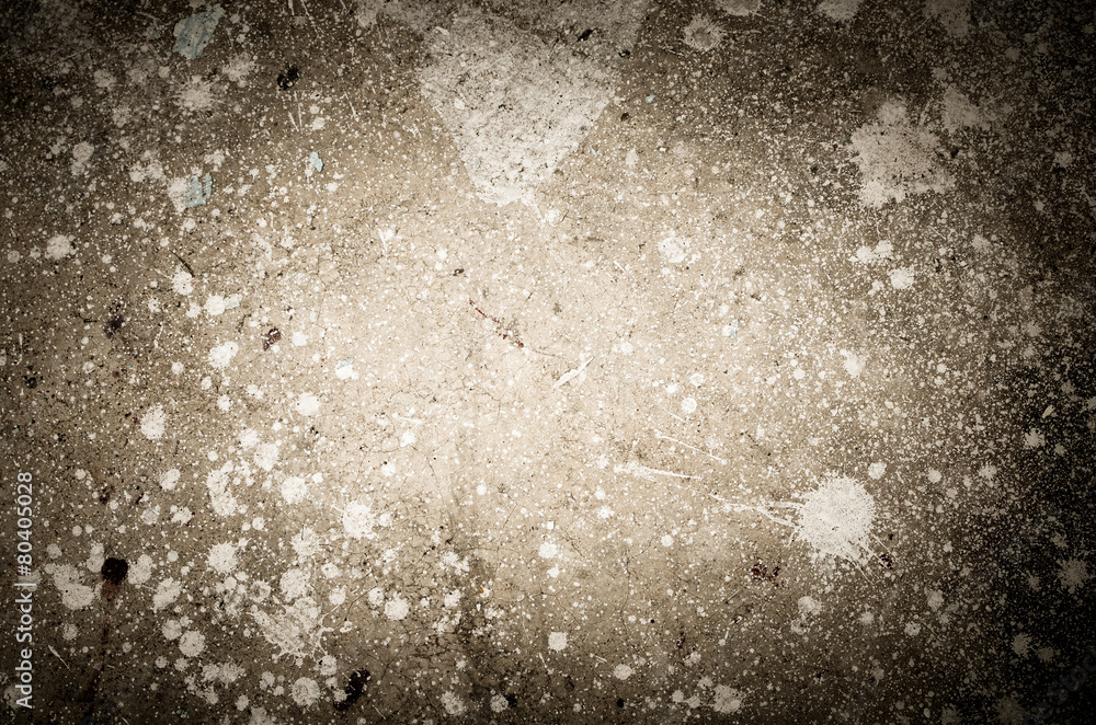 Obraz premium Abstract splash of white color on cement background texture