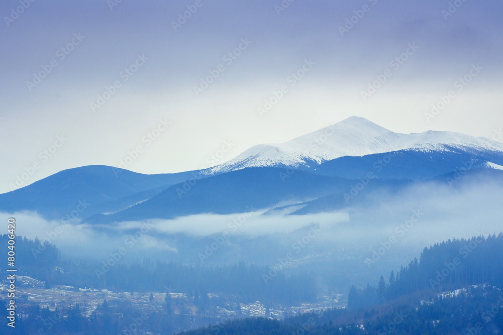 rock massif in the Carpathians