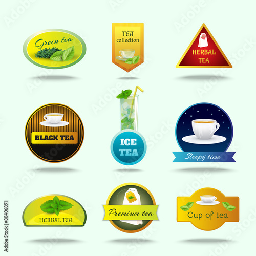 Tea Labels Set
