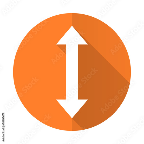 Free Download arrow orange flat icon - GFXLoad