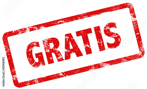 Grunge Stempel rot gratis vektor