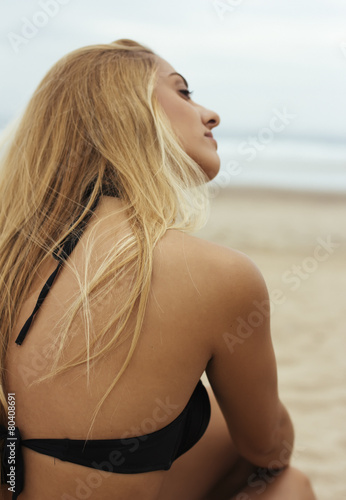Woman on the beach