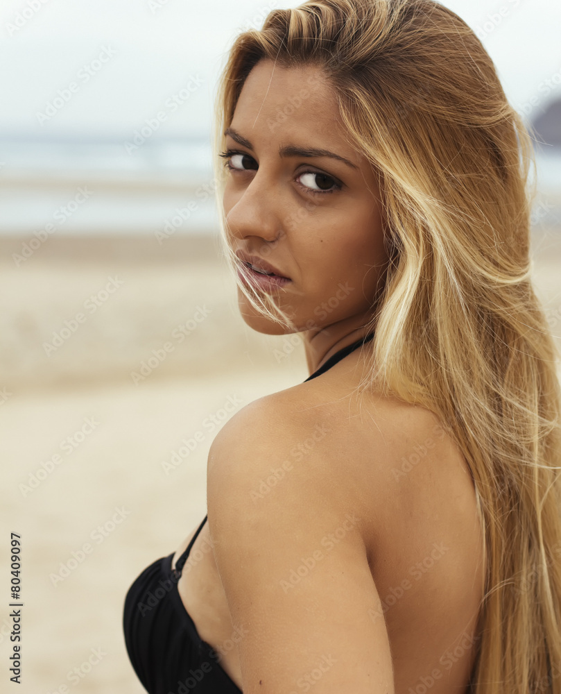 Woman on the beach Woman on the beach