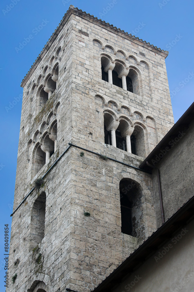 Anagni (Frosinone, Lazio, Italy) - Medieval church belfry