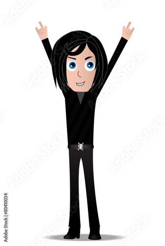 Simple rocker character
