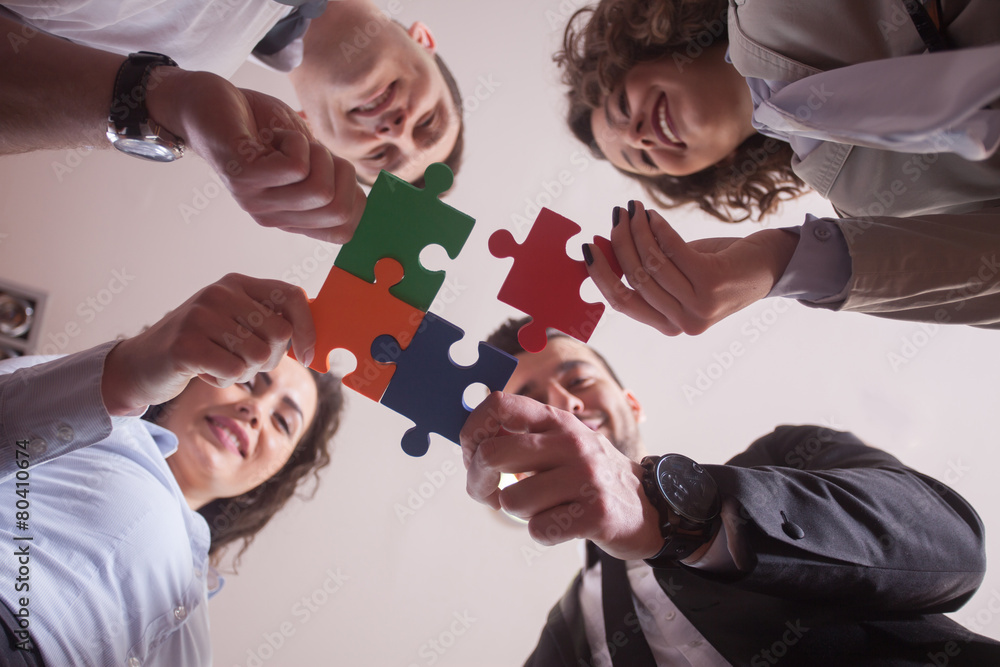 Obraz premium Business puzzle