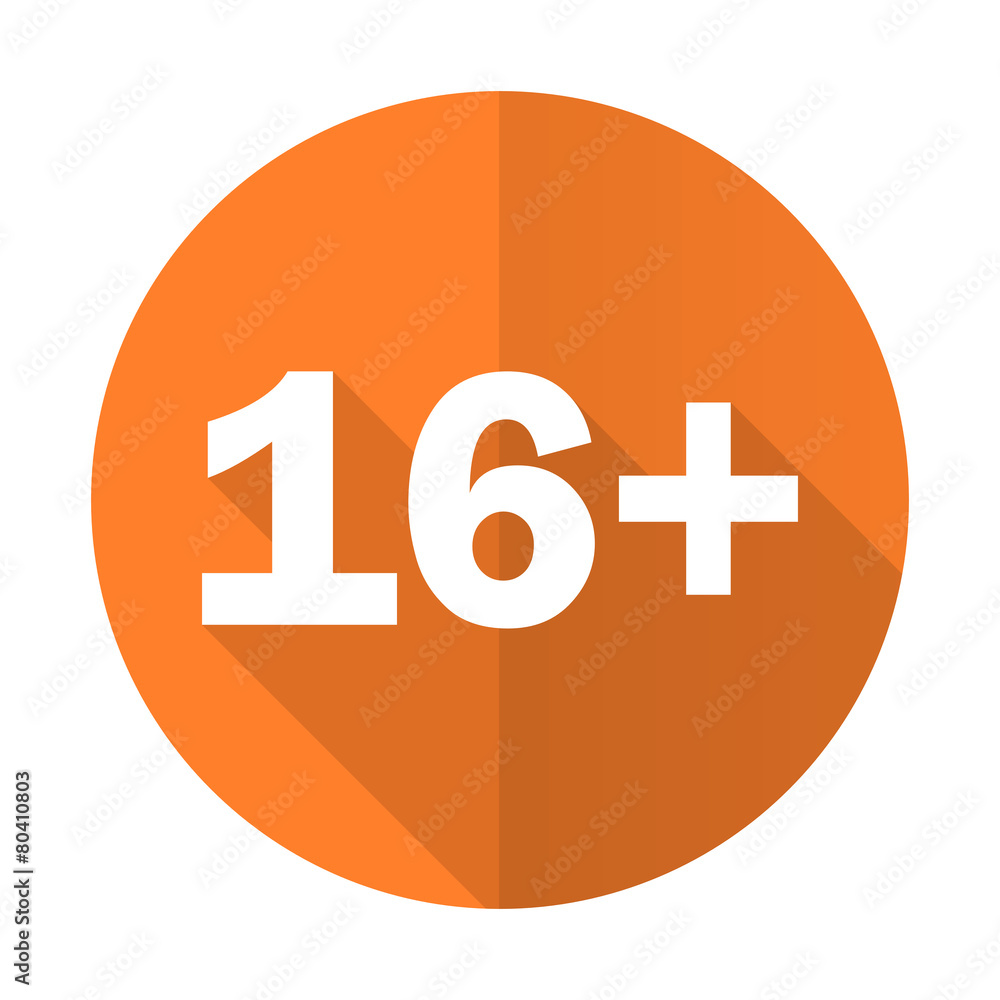 Obraz premium adults orange flat icon