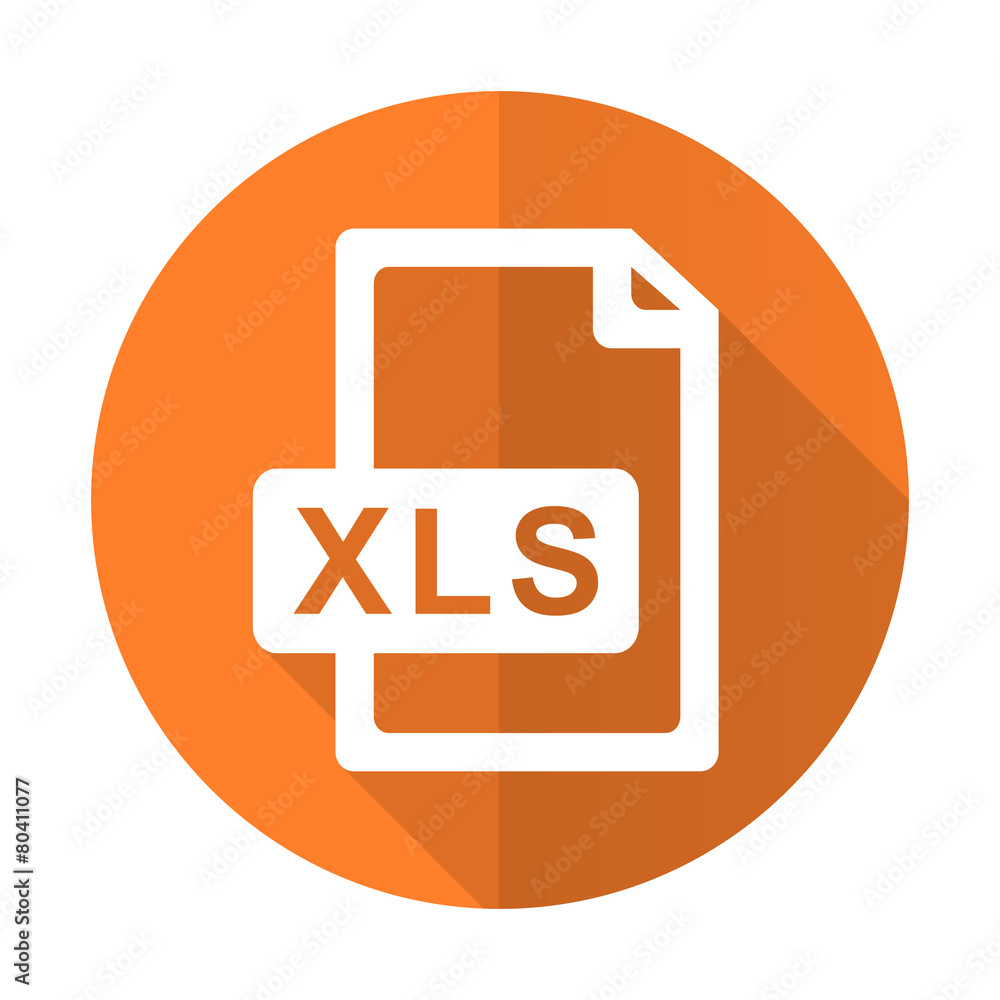 xls file orange flat icon xls file orange flat icon