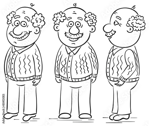 Cartoon grandfather