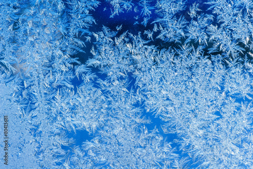 texture of patterns on frozen window glass