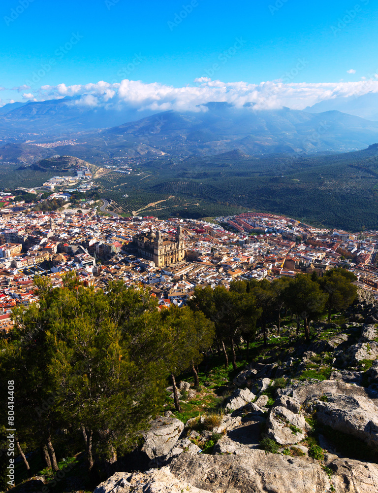 View of Jaen from castle
