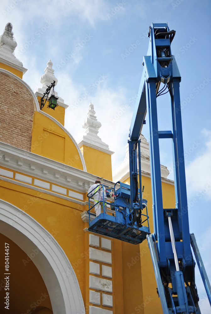 Painters working at height, Spain