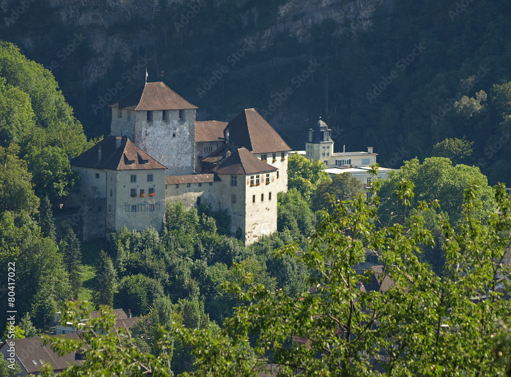 Castle in Feldkirch, Vorarlberg in Austria