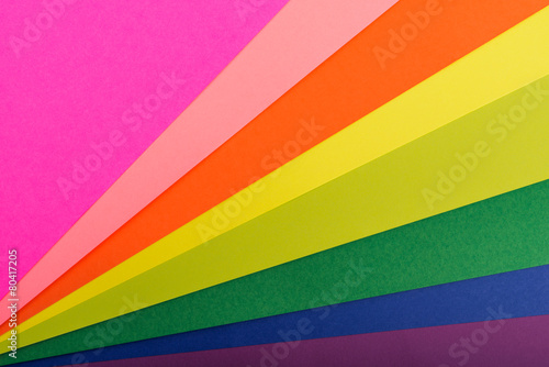 Colourful paper spectrum.