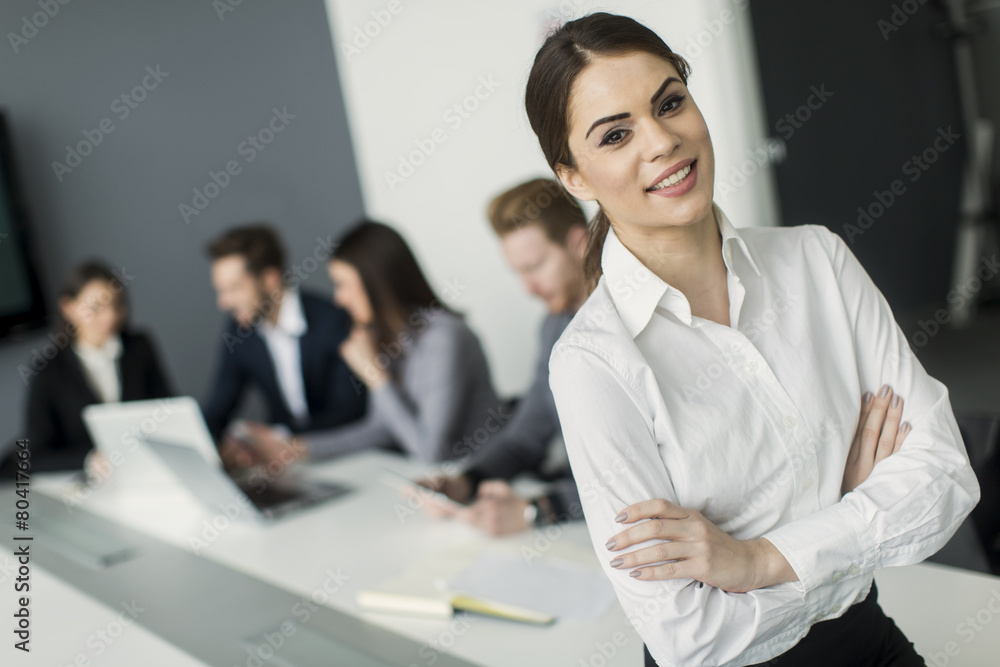 Young woman in the office Young woman in the office