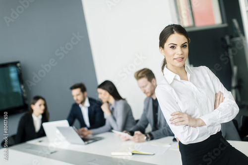Young woman in the office