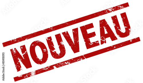 rubber stamp rouge Nouveau