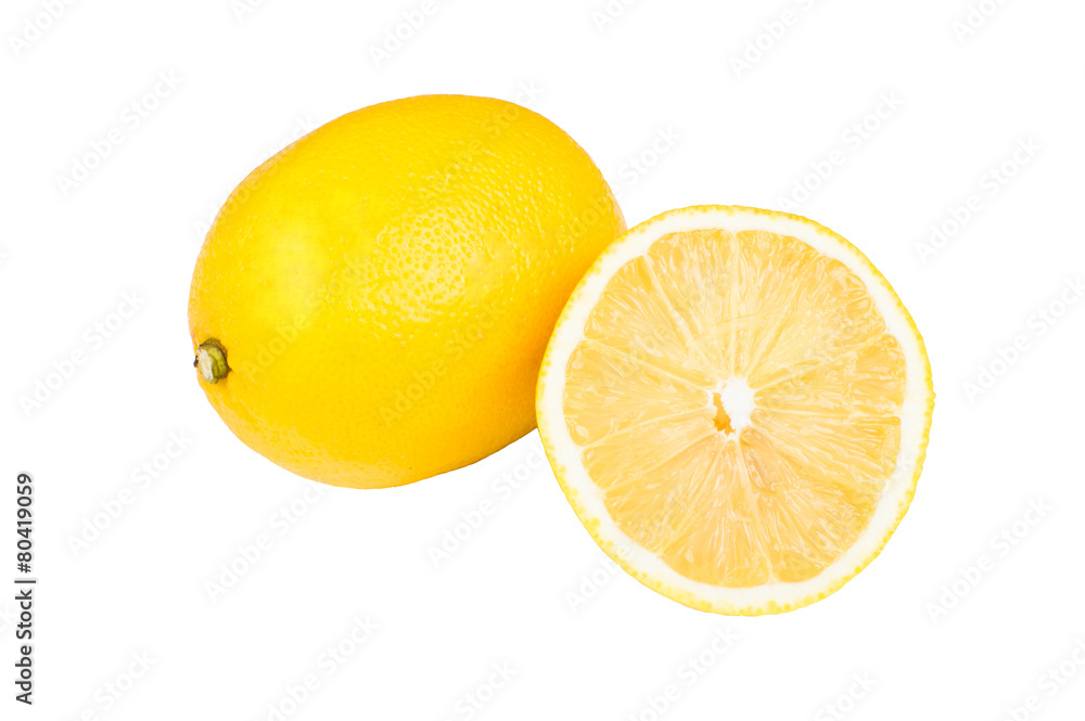 a lemon and chopped a lemon and chopped