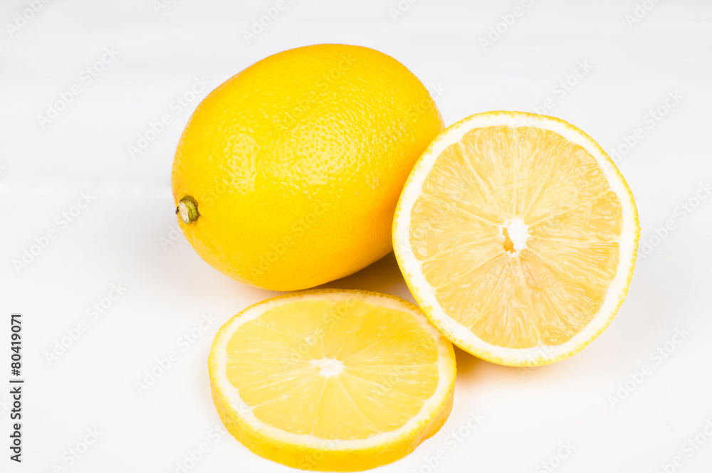 a lemon and chopped a lemon and chopped