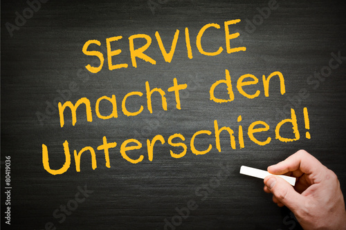 Service macht den Unterschied