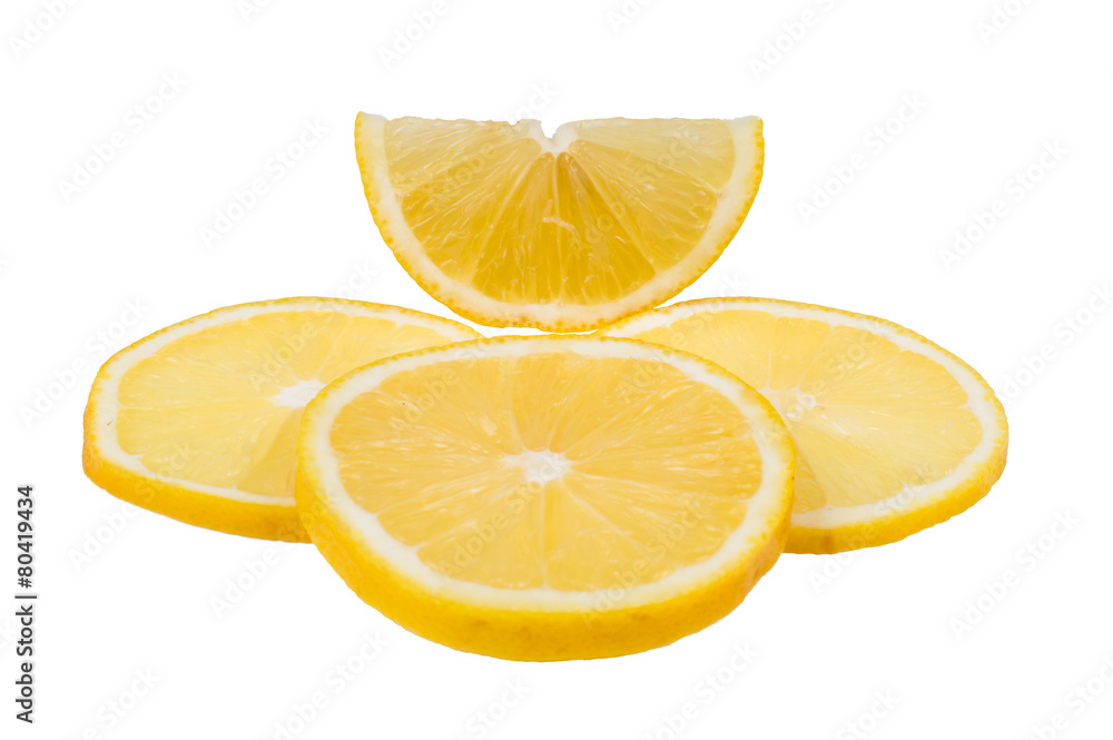 lemon slice, saved with clipping path lemon slice, saved with clipping path