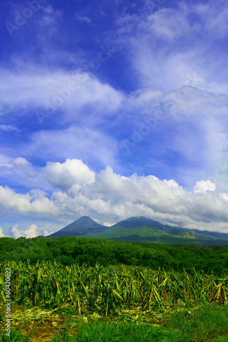 View of Izalco volcano in El Salvador photo