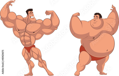 Sportsmen and fatso