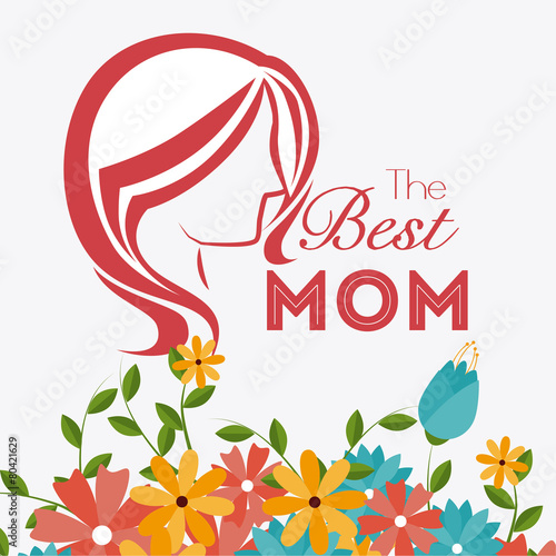 Happy mothers day card design.